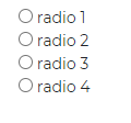 Bootstrap 5 Radio Button Group
