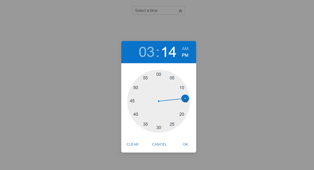 Tailwind Timepicker