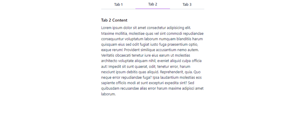 Tailwind react tab 1
